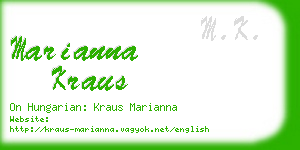 marianna kraus business card